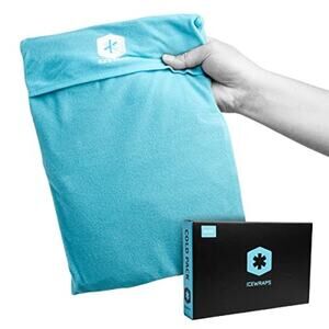 NWT ICEWRAPS Unisex Reusable Ice Pack Soft Fabric Cover,blue-Size 10x14